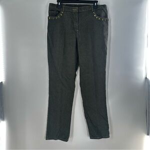 Stylish Black Women's Jeans Ruby Rd. Size 10 Shimmer